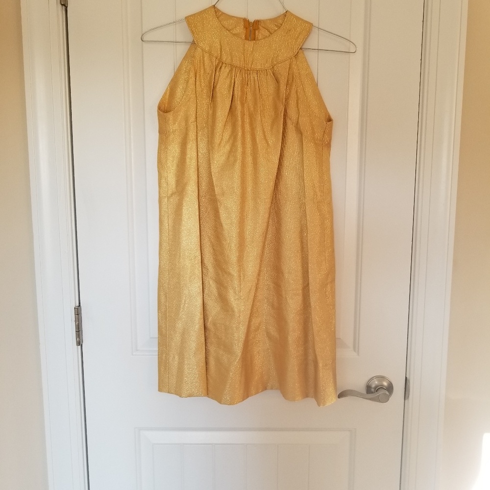 Enchanting, Gold Dress